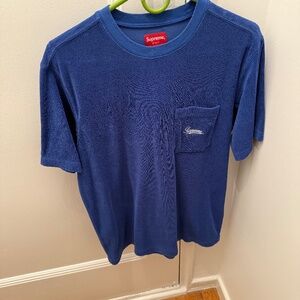 Never worn SUPREME terry pocket t shirt